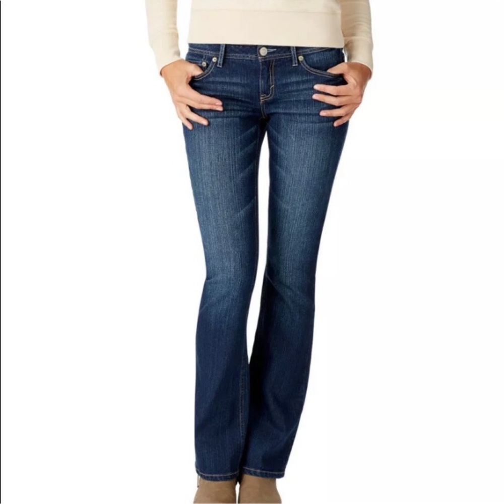 Aeropostale Y2K Chelsea Bootcut Low Rise Dark Wash Size 5/6 Regular